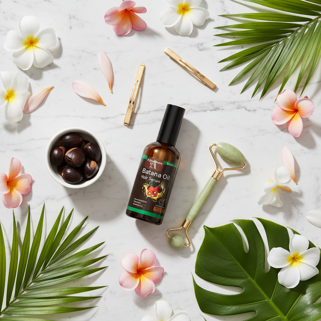 Batana Serum Flat Lay