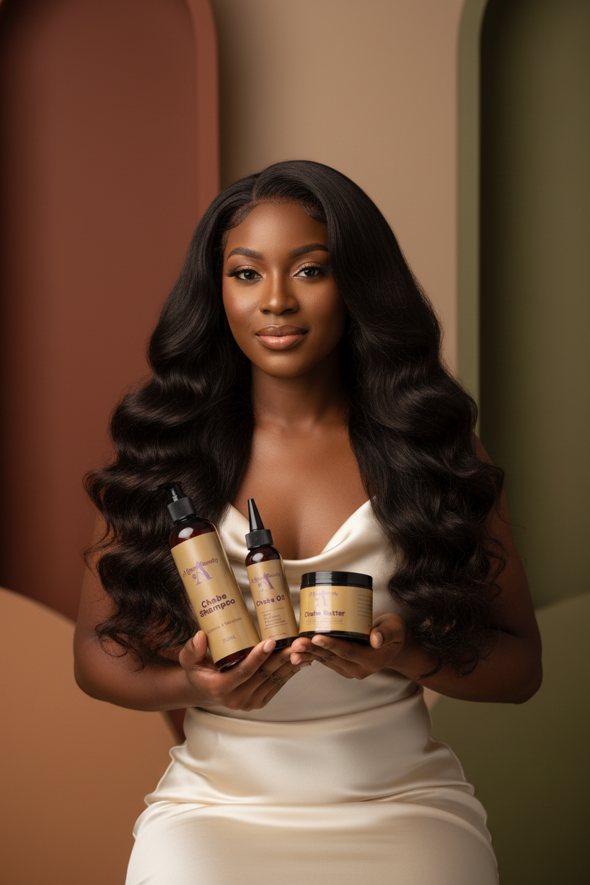 Chebe Hair Growth Set – Lifestyle Model