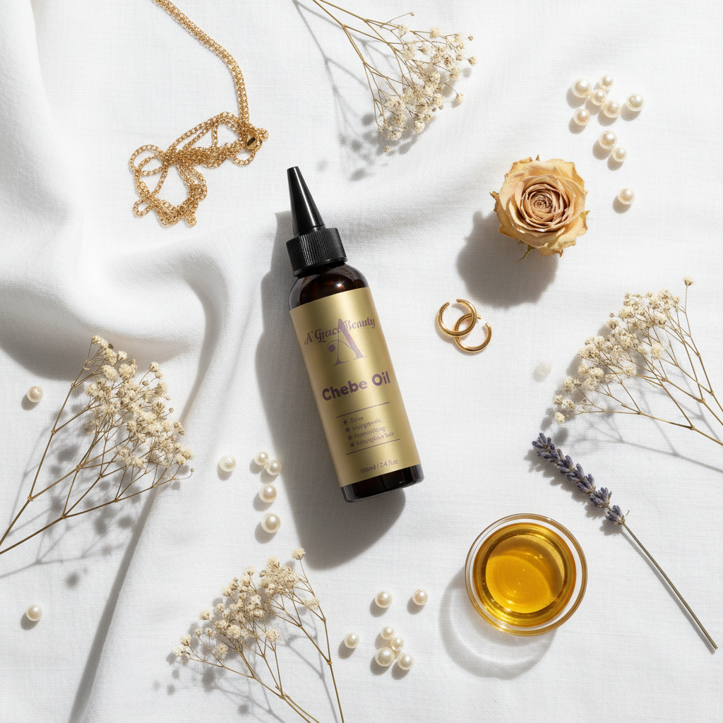 Chebe Oil – Flat Lay