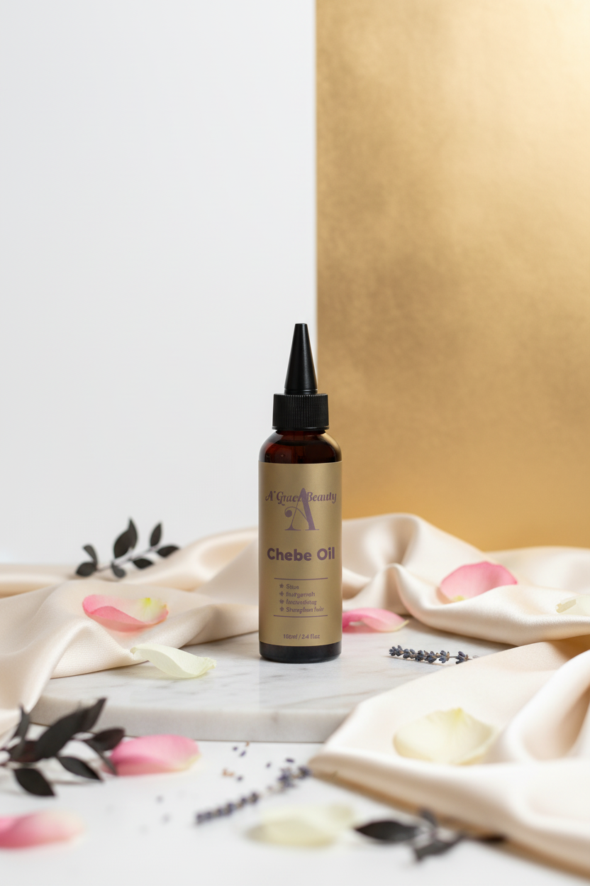 Chebe Oil – White & Gold Studio
