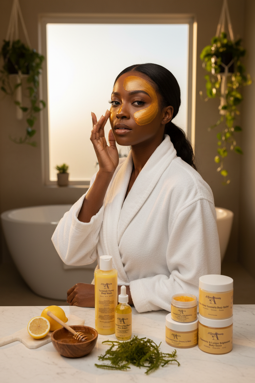 Glow Set Lifestyle – Model Applying Product