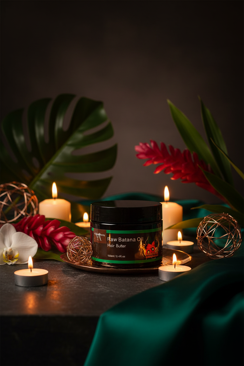 Luxury Batana Haircare Butter - Moody Candlelight