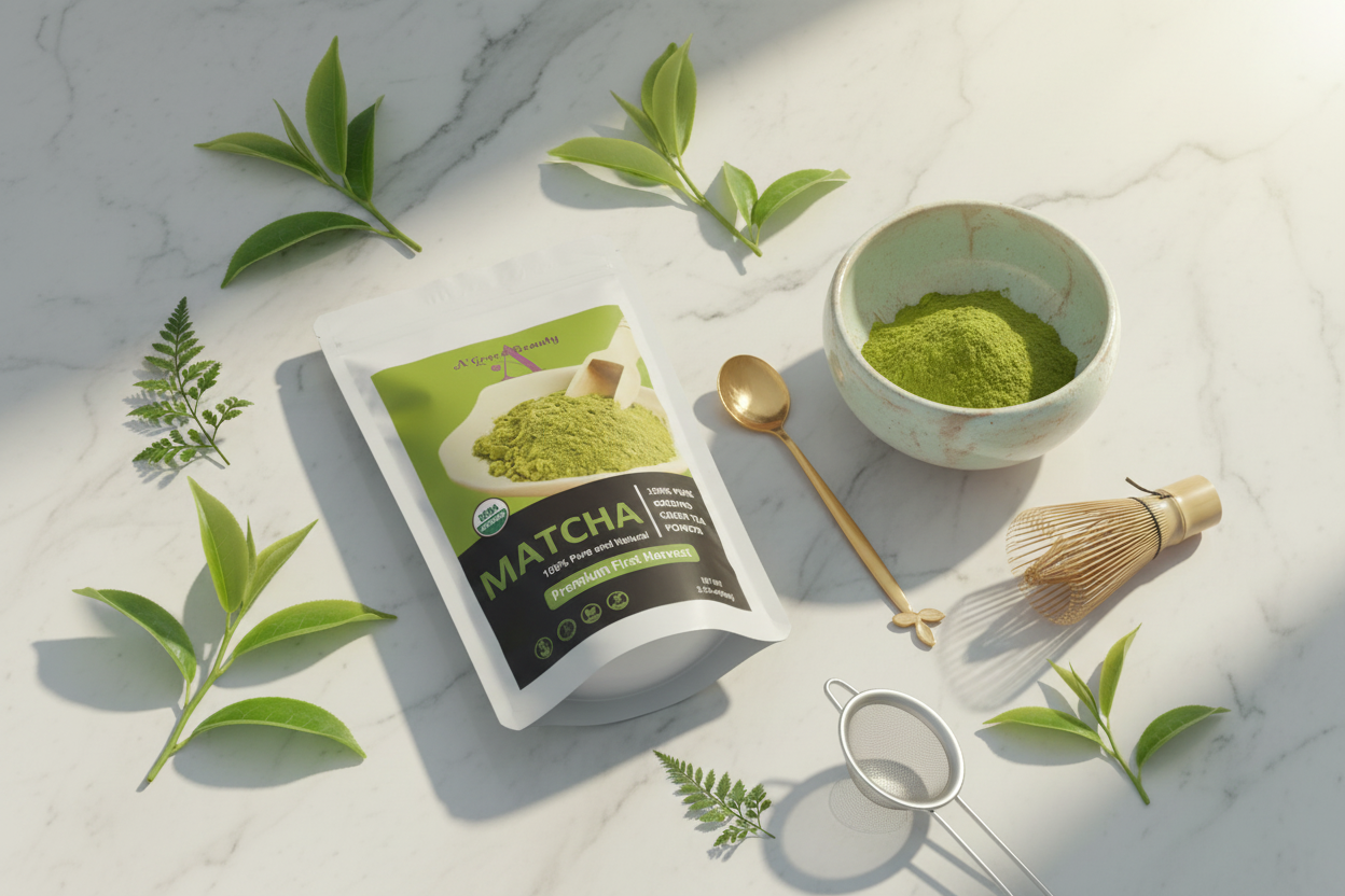 Matcha Lifestyle Flat Lay
