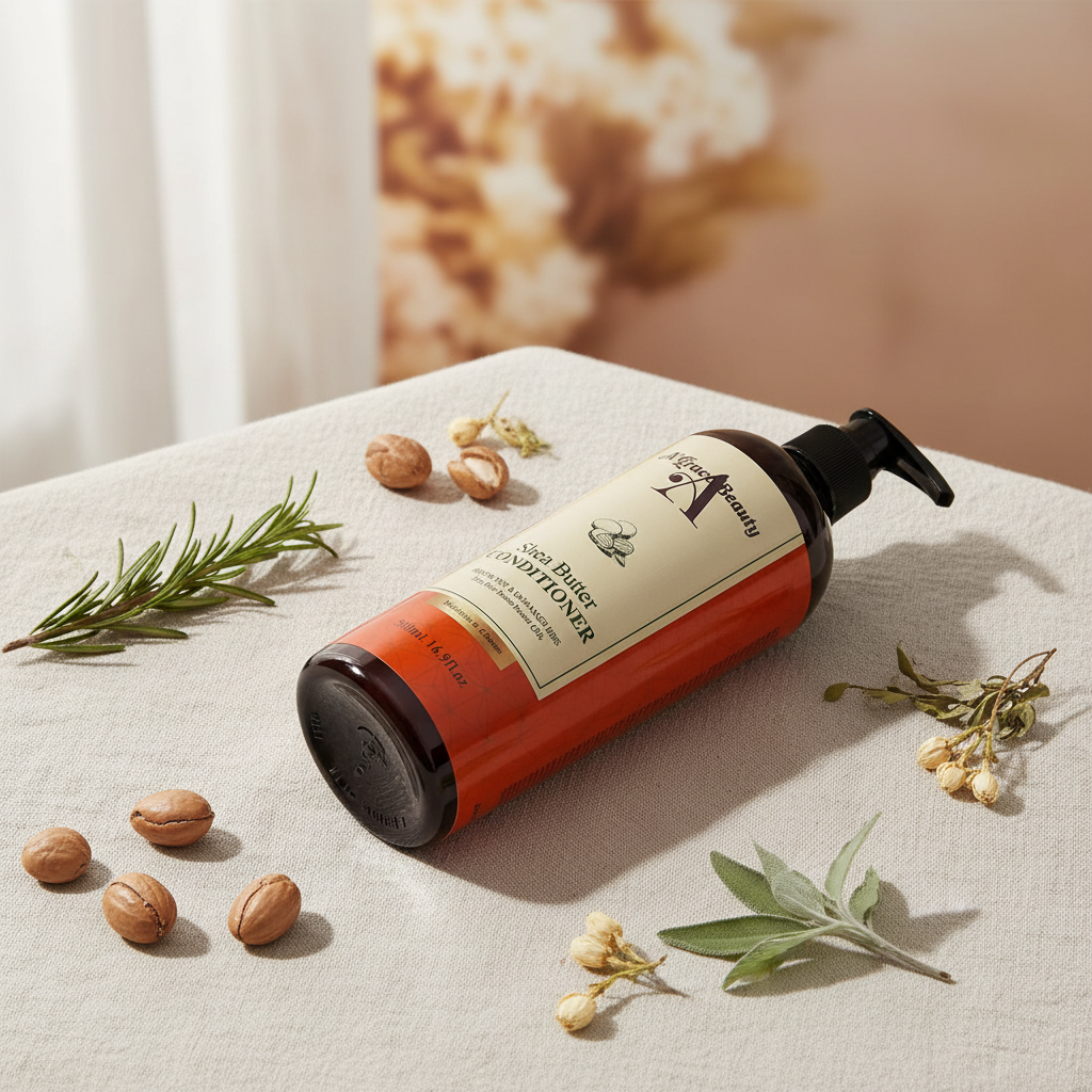 Shea Butter Conditioner – Flat Lay