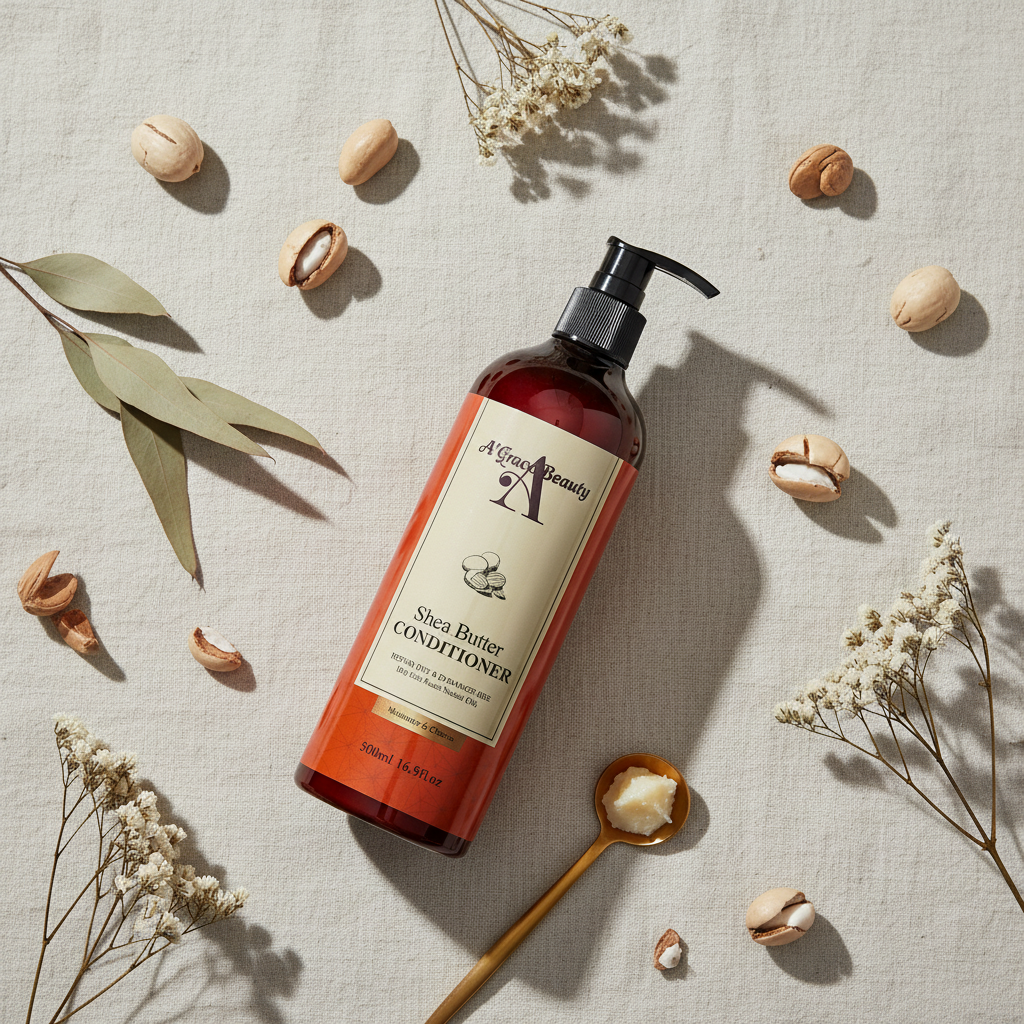 Shea Butter Conditioner – Flat Lay