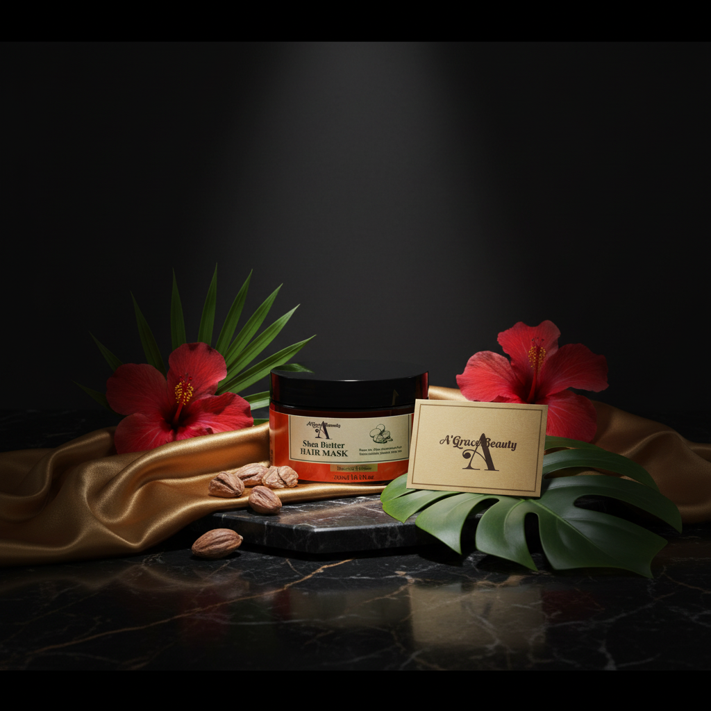 Shea Butter Mask Luxury Flatlay